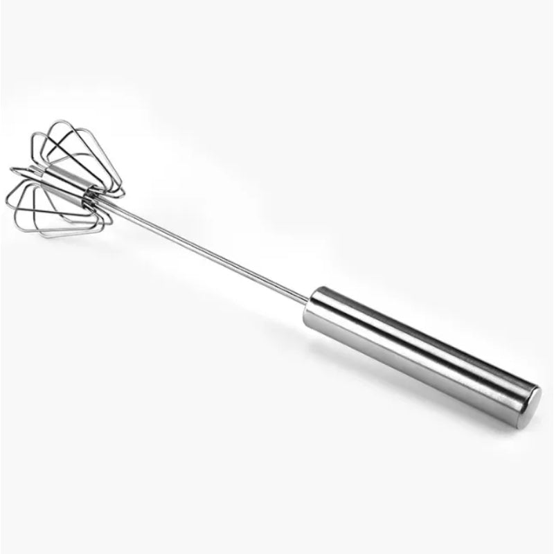 Pack Of 2 Stainless Steel Hand Pressure Rotating Semi-Automatic Mixer Coffee Milk Mixing Tools