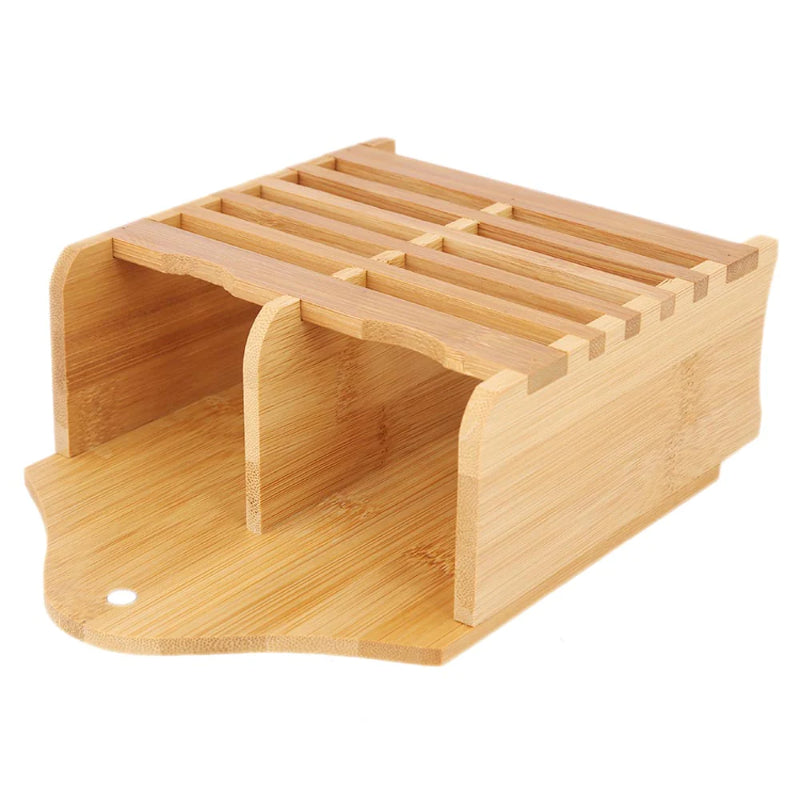 : Kitchen Wooden Mini Spoon Holder And Bamboo Chopstick Basket