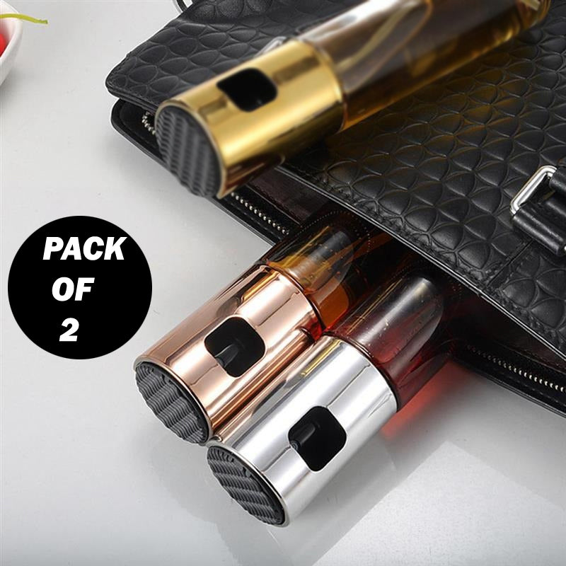 : Set of 2 pcs Kitchen Baking Oil Cook Spray Bottles - Vinegar Dispenser Cooking Tools with Oil Sprayer