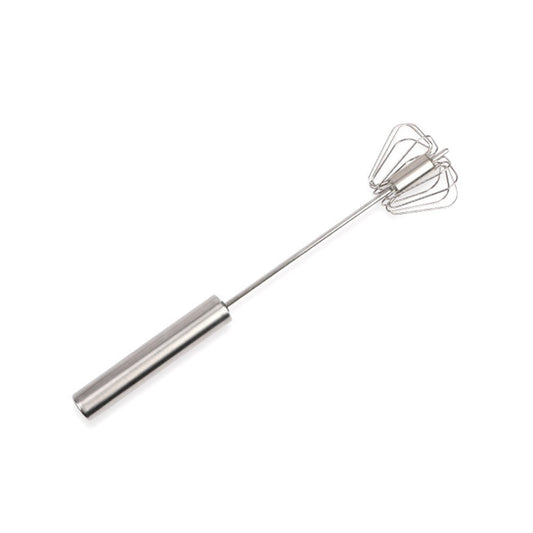 Pack Of 2 Stainless Steel Hand Pressure Rotating Semi-Automatic Mixer Coffee Milk Mixing Tools