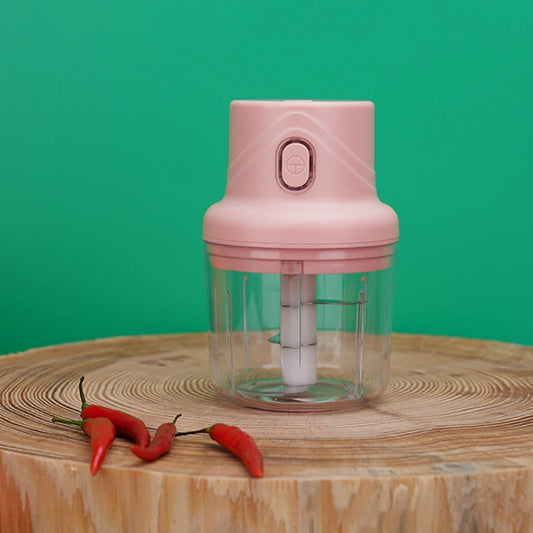 250ML Mini Electric Garlic Food Chopper Ginger Vegetable Crusher Food Blender Processor
