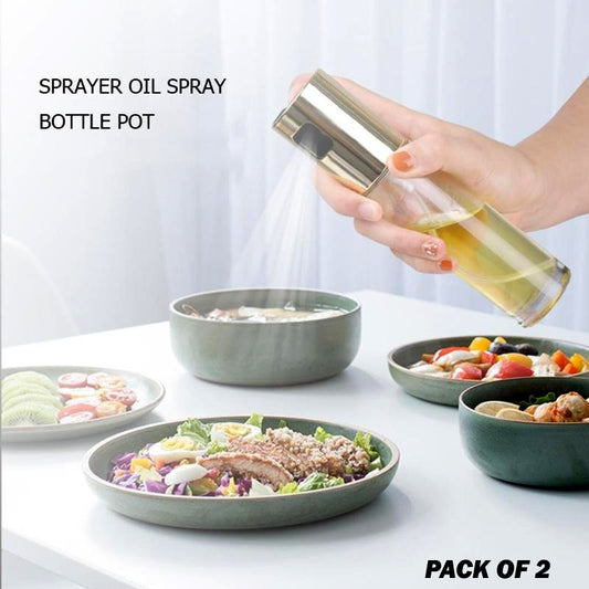:   Set of 2 pcs Kitchen Baking Oil Cook Spray Bottles - Vinegar Dispenser Cooking Tools with Oil Sprayer