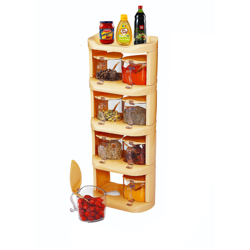 Pretty Neat 5 Tier New Vertical Style Spice Rack 8 PCs Set