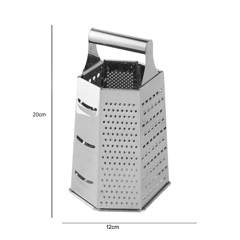 Eco-Friendly Multi-Purpose 6-Sided Stainless Steel Grater