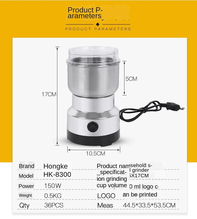 NIMA Electric Stainless Steel Spice Coffee Grain Herb Grinder Crusher Machine